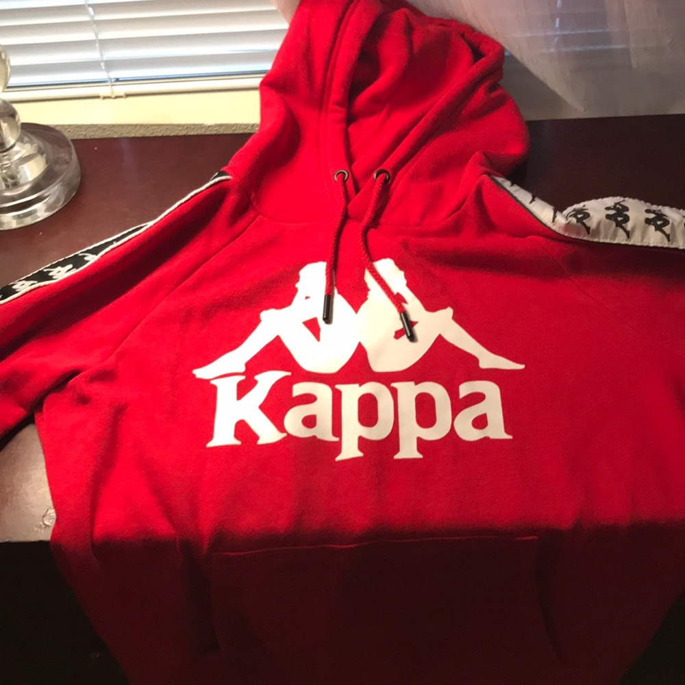 red kappa sweatsuit